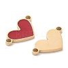 Ion Plating(IP) 304 Stainless Steel Enamel Connector Charms STAS-P339-10G-01-2