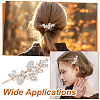6Pcs Zinc Alloy Rhinestone Hair Bobby Pins PHAR-GO0001-10-5