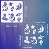 PET Hollow Out Drawing Painting Stencils DIY-WH0391-0345-2