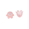 6-Petal Imitation Jelly Acrylic Bead Caps JACR-T002-02I-2