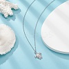 Ion Plating(IP) 201 Stainless Steel Tortoise with Starfish Pendants Necklaces NJEW-JN04283-02-5
