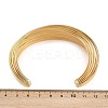 304 Stainless Steel Cuff Bangles for Women BJEW-P363-04G-5