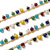 3.28 Feet Handmade Glass Beaded Chains X-AJEW-P061-A03-1