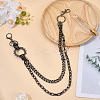 1Pc Alloy Double Layer Chain Belts for Pants AJEW-GF0011-93B-4