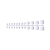 Solid Color Plastic Seamless Toe False Nail MRMJ-R085-026E-1