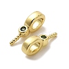 Brass Micro Pave Cubic Zirconia Cup Pearl Peg Bails Pin Pendants KK-S397-01B-2