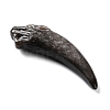 Natural Silver Sheen Obsidian Big Pendants G-G098-10-2