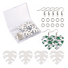 DIY Monstera Leaf Dangle Earring Making Kits DIY-TA0008-38-1