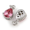 Brass Pave Cubic Zirconia Pendants KK-L240-05P-02-2