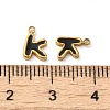 304 Stainless Steel Enamel Charms STAS-L022-292G-K-3
