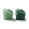 Natural Green Aventurine Carved Healing House Figurines DJEW-P015-01C-1