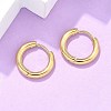 Ion Plating(IP) 304 Stainless Steel Huggie Hoop Earrings EJEW-F111B-16mm-G-4