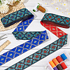 2 Bundles 2 Styles Ethnic Style Polyester Embroidery Ribbons OCOR-FG0002-29-5