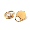 304 Stainless Steel with Rhinestone Pendants STAS-Z145-06G-02-2