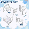 1 Set Wood Mini Furniture Model DIY-GO0002-35-2