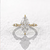 Brass Pave Cubic Zirconia Finger Rings FS-WG1A7FF-08-2