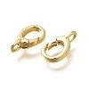Brass Spring Gate Rings KK-Q043-12G-2