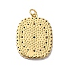Rack Plating Brass Pave Cubic Zirconia Enamel Pendants KK-O142-57G-3