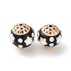 Handmade Resin Indonesia Round Beads IPDL-P005-22KCG-01-1