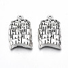 Tibetan Style Alloy Pendants TIBE-S323-077AS-RS-1