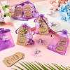 10Pcs Butterfly Acrylic  Pendant Decorations HJEW-TAC0071-9