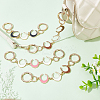 4Pcs 4 Colors Crescent Moon Alloy Enamel Link Purse Strap Extenders FIND-WR0009-39-5