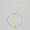 Bohemian Glass Seed Beads Braided Bead Bracelets JT0778-3-2