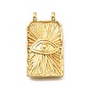 Rectangle Brass Pendants KK-S508-03D-G-1