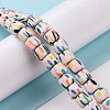 Handmade Polyester Clay Beads Strand X-CLAY-P001-01A-2