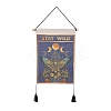 Bohemia Style Cloth Wall Hanging Tapestry HJEW-E003-01O-1