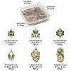 36Pcs 6 Styles Alloy Enamel Connector Charms FIND-FS0004-46A-4