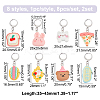 Opaque Resin Pendant Stitch Markers HJEW-AB00293-2
