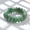 Bicone Natural Green Aventurine Beads Stretch Bracelets for Women Men BJEW-C097-05D-2