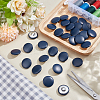 30Pcs Imitation Leather Snap Bottons BUTT-NB0001-90C-4