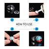 Non-Tarnish Adjustable 304 Stainless Steel Finger Rings Components STAS-F149-21P-C-6