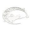 201 Stainless Steel Laser Cut Connector Charms STAS-Z116-06P-2