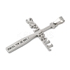 304 Stainless Steel Big Pendants STAS-U040-04P-2