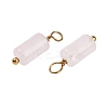 Natural White Jade Cloumn Pendants STAS-H221-04G-05-2