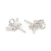 Brass Micro Pave Cubic Zirconia Charms X-ZIRC-L096-06P-2