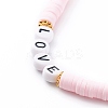 Polymer Clay Heishi Beaded Mobile Straps HJEW-JM00464-04-3