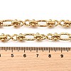 304 Stainless Steel Oval Textured Infinity Link Chain Necklaces for Women Men NJEW-K249-20A-G-5