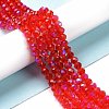 Electroplate Glass Beads Strands LS-EGLA-A034-T8mm-L05-4