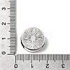 Tibetan Style Alloy Slide Charms Cabochon Settings X-PALLOY-Q341-04AS-LF-4