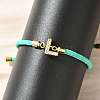 Adjustable Nylon Cord Bracelets X-BJEW-C096-01G-12-3
