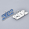 Alloy Enamel Pendants PALLOY-N160-001-02S-RS-4