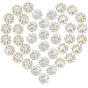 70pcs 3 Styles Cubic Zirconia with Alloy Cabochons DIY-GA0007-27-1