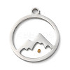 Non-Tarnish 201 Stainless Steel Pendants STAS-D041-17P-1