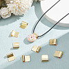 20Pcs Rack Plating Brass Glue-on Flat Pad Bails KK-AR0004-08-4