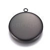 304 Stainless Steel Pendant Cabochon Settings X-STAS-G127-13-20mm-B-2