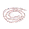 Transparent Electroplate Glass Beads Strands EGLA-F156-AB02-2